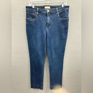 KUT From The Kloth Reese Fab Ankle Straight Leg Jeans Women Sz 6 High Rise Dark